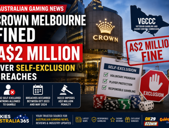 Crown Melbourne Fined A$2 Million Over Self-Exclusion Violations: What Australian Players Should Know